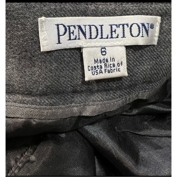 Pendleton Womens Sz 6 Gray 100% Virgin Wool Jacket Blazer Pant Suit 2pc Set USA - Picture 12 of 12